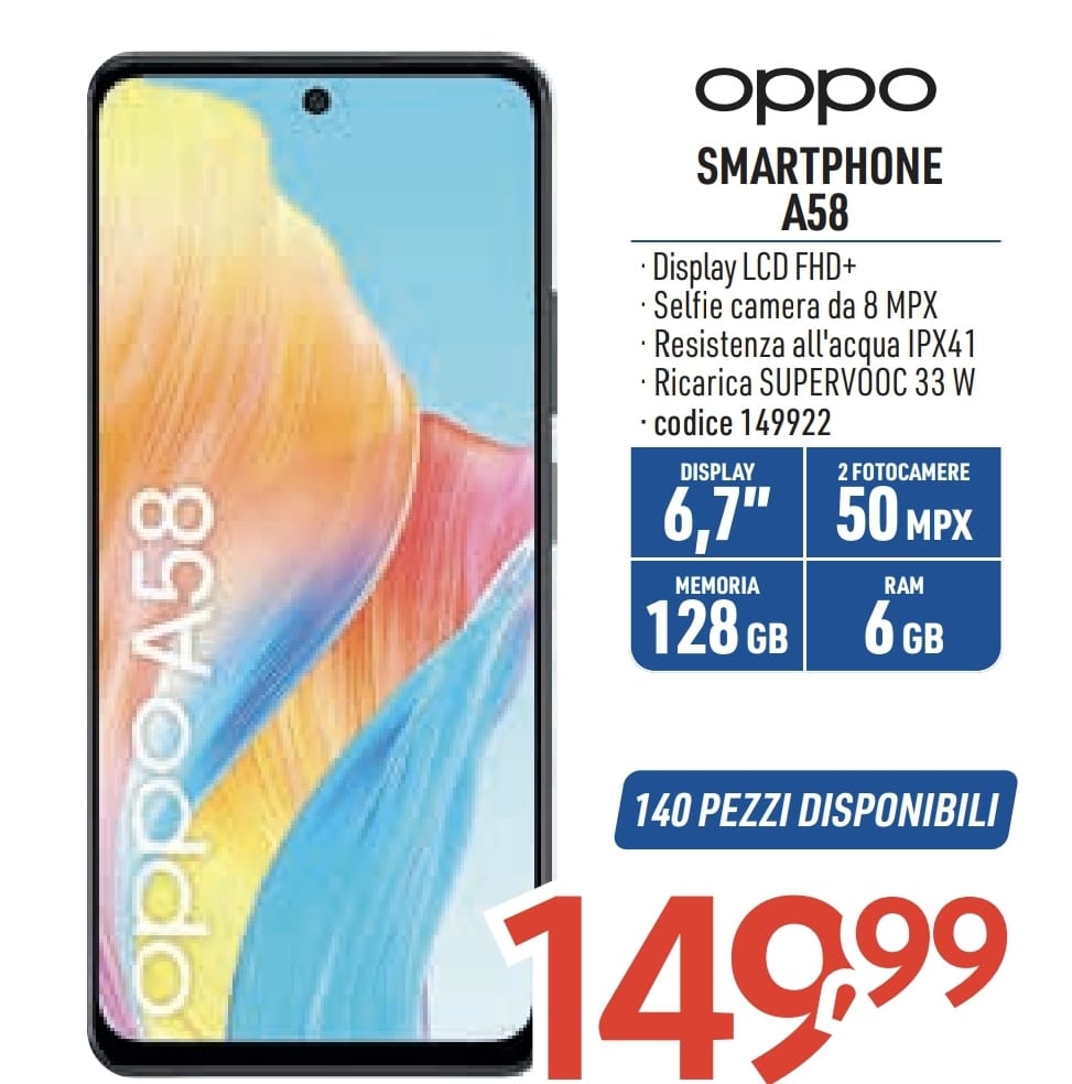 OPPO A58